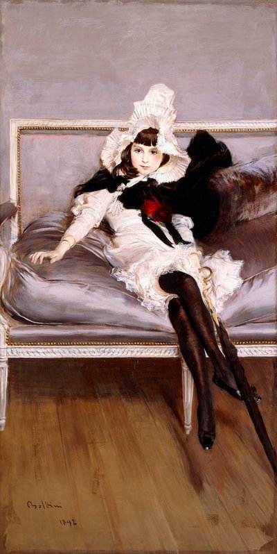 Portrait of Giovinetta Errazuriz by Giovanni Boldini