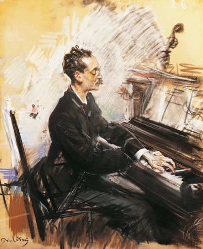 The Pianist Rey Colaco by Giovanni Boldini