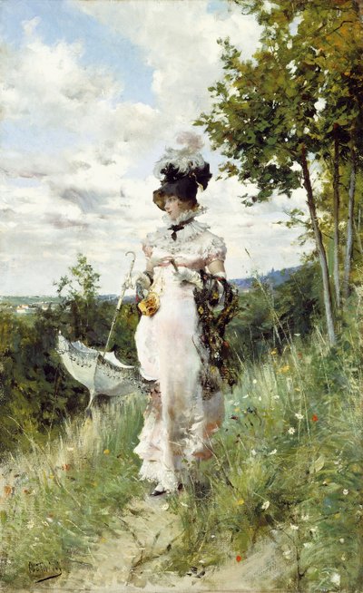 The Summer Stroll by Giovanni Boldini