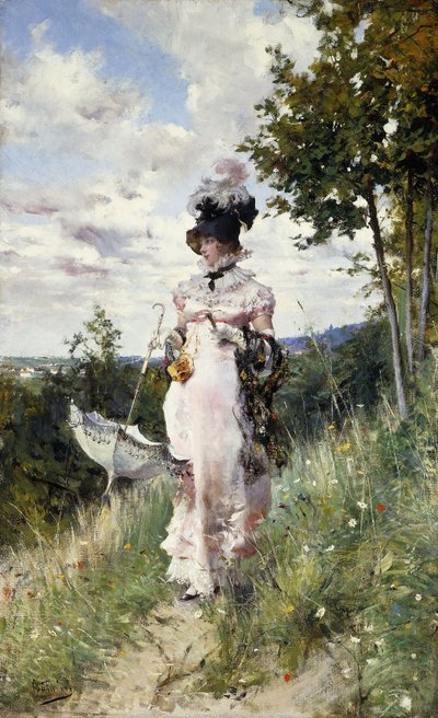 The Summer Stroll, 1873 by Giovanni Boldini