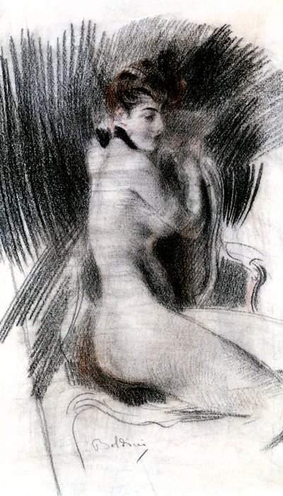 Woman Sitting by Giovanni Boldini