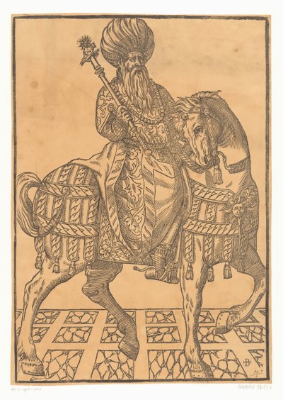 Man with Turban on Horseback by Giovanni Britto