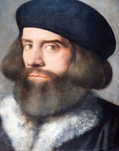 Head of a Bearded Man by Giovanni Buonconsiglio