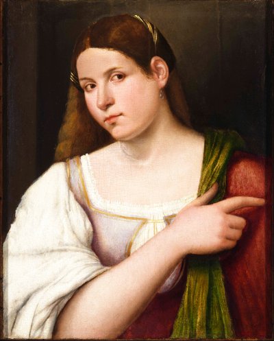 Portrait of a Young Woman by Giovanni de Busi Cariani