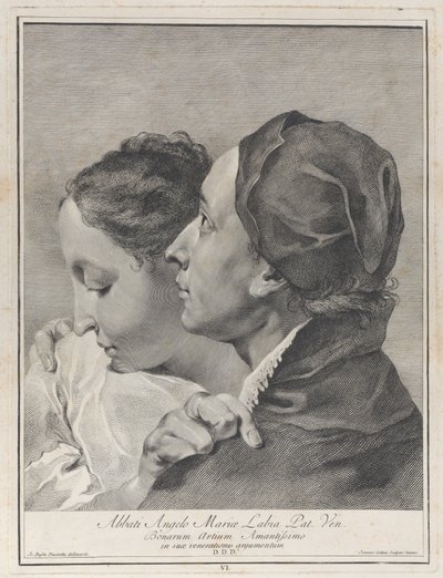 A Young Man Embracing a Girl by Giovanni Cattini