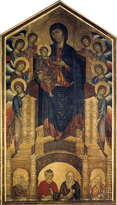 The Madonna in Majesty (Maestà) by Giovanni Cimabue