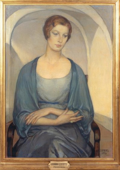 Pensive Woman by Giovanni Costetti