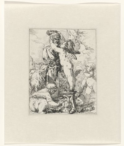 Putti Offering to the God Terminus by Giovanni David