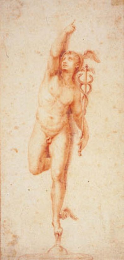 The Medici Mercury after Giambologna by Giovanni Domenico Campiglia