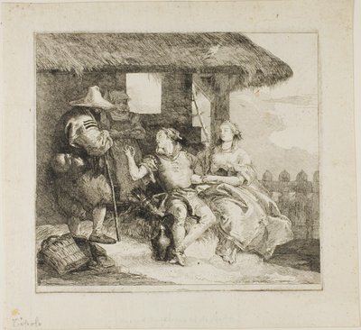 Marriage of Angelica and Medoro by Giovanni Domenico Tiepolo