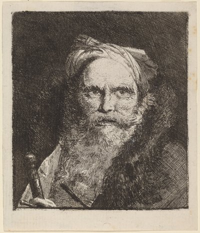 Old Man with a Sword by Giovanni Domenico Tiepolo
