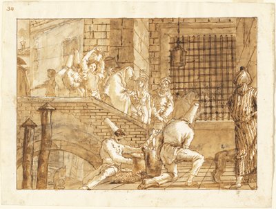 The Prison Visit by Giovanni Domenico Tiepolo