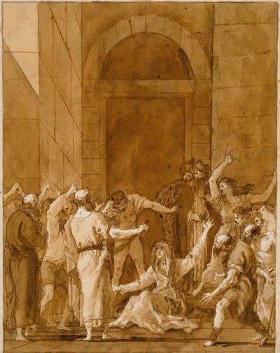 The Raising of Tabitha by Giovanni Domenico Tiepolo