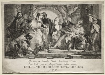 The Saints of the Crotta Family by Giovanni Domenico Tiepolo
