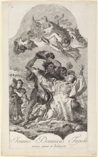 The Stoning of Saint Stephen by Giovanni Domenico Tiepolo