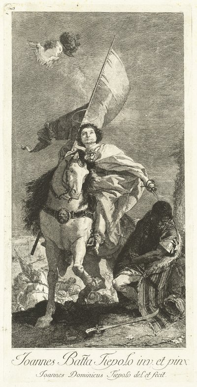 Saint James of Compostela by Giovanni Domenico Tiepolo after Giovanni Battista Tiepolo