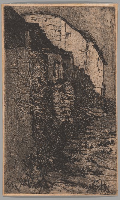 Bauco, Near Rome by Giovanni Fattori
