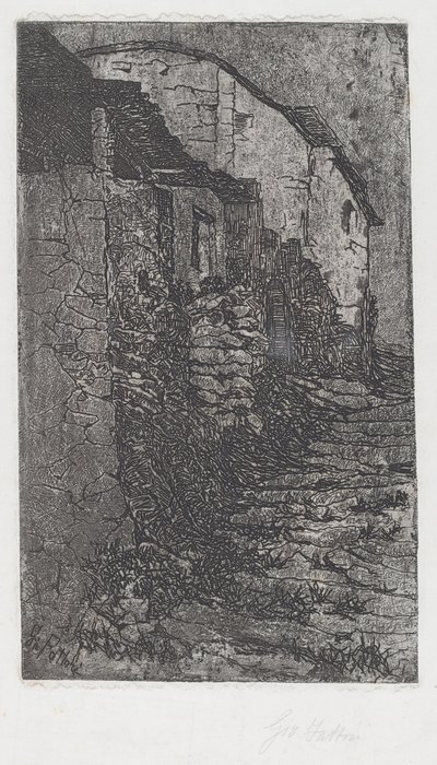 Bauco near Rome by Giovanni Fattori