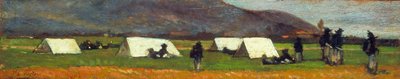 Bersaglieri Camp, c.1860 by Giovanni Fattori