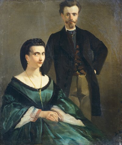 Betrothed by Giovanni Fattori
