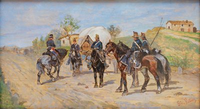Cavalry at Rest by Giovanni Fattori