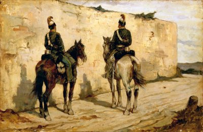 Light Cavalrymen by Giovanni Fattori