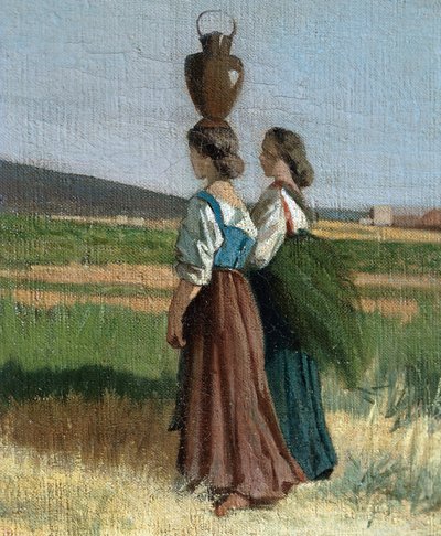 Livorno Water Carrier by Giovanni Fattori