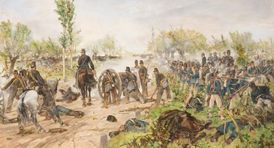 The Battle of Custoza by Giovanni Fattori