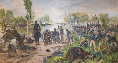 The battle of Custoza by Giovanni Fattori