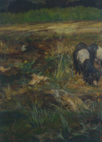 Tuscan Maremma (detail) by Giovanni Fattori