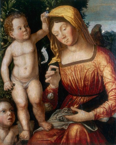 The Seamstress Madonna by Giovanni Francesco Caroto
