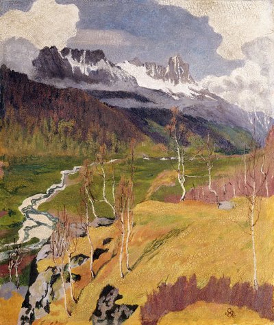Autumn Landscape by Giovanni Giacometti
