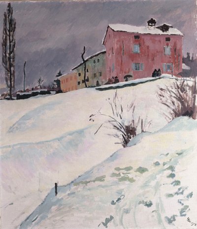 The Red House, 1912 by Giovanni Giacometti