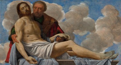 Christ with Joseph of Arimathea by Giovanni Girolamo Savoldo