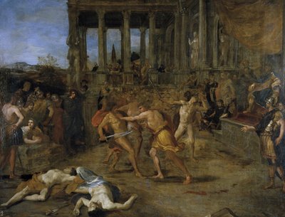 Gladiator Fights by Giovanni Lanfranco