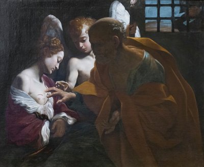 Saint Peter Healing Saint Agatha in Prison by Giovanni Lanfranco