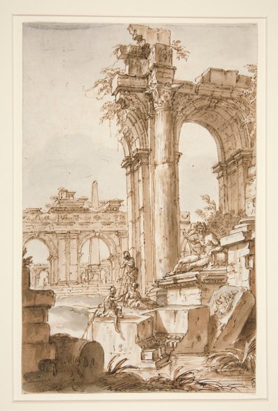 A Roman Capriccio by Giovanni Paolo Panini