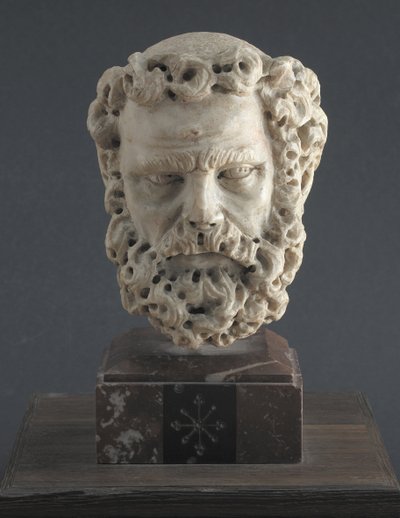 Head of a Bearded Man by Giovanni Pisano