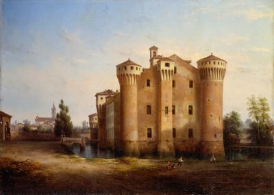 Sforzesco Castle in Valeggio Nomellina by Giovanni Renica