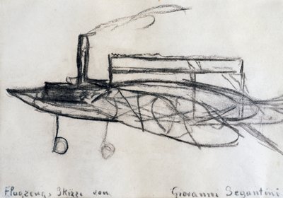 Aircraft Sketch by Giovanni Segantini