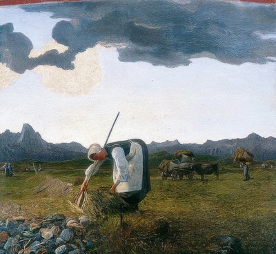 Hay Harvest by Giovanni Segantini