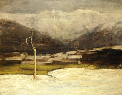 Savognino Landscape by Giovanni Segantini
