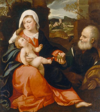 Holy Family by Giovanni de Busi Cariani
