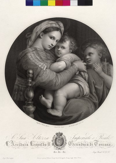 Mary with Child - Madonna della Sedia by Giovita Garavaglia