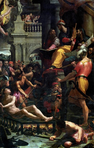 The Martyrdom of St. Lawrence by Girolamo Macchietti