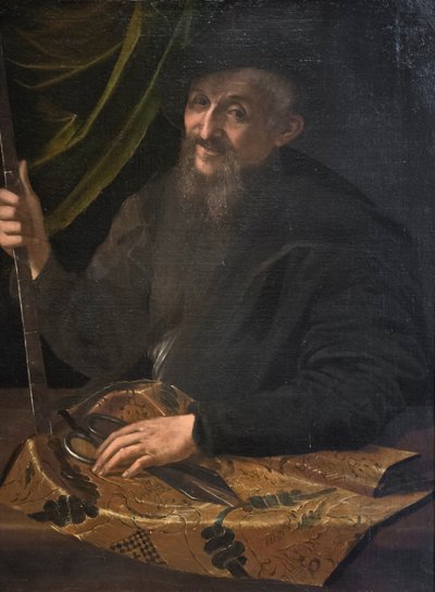 Portrait of a Tailor by Girolamo Mazzola Bedoli