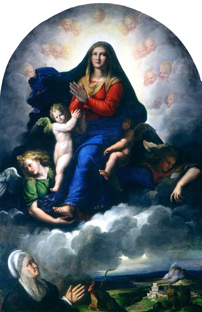The Apparition of the Virgin by Girolamo da Carpi
