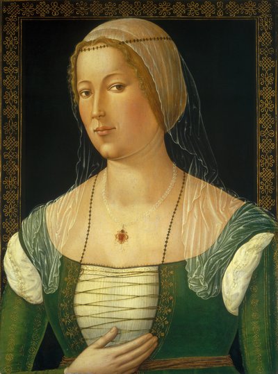 Portrait of a Young Woman by Girolamo di Benvenuto