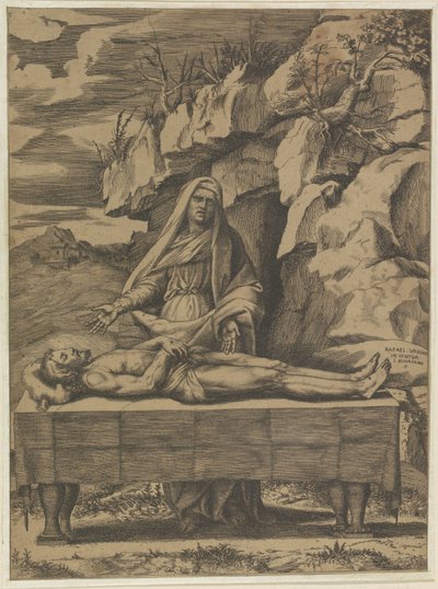 Lamentation by Giulio Bonasone