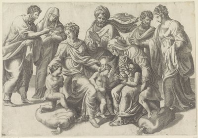 Holy Kinship by Giulio Bonasone